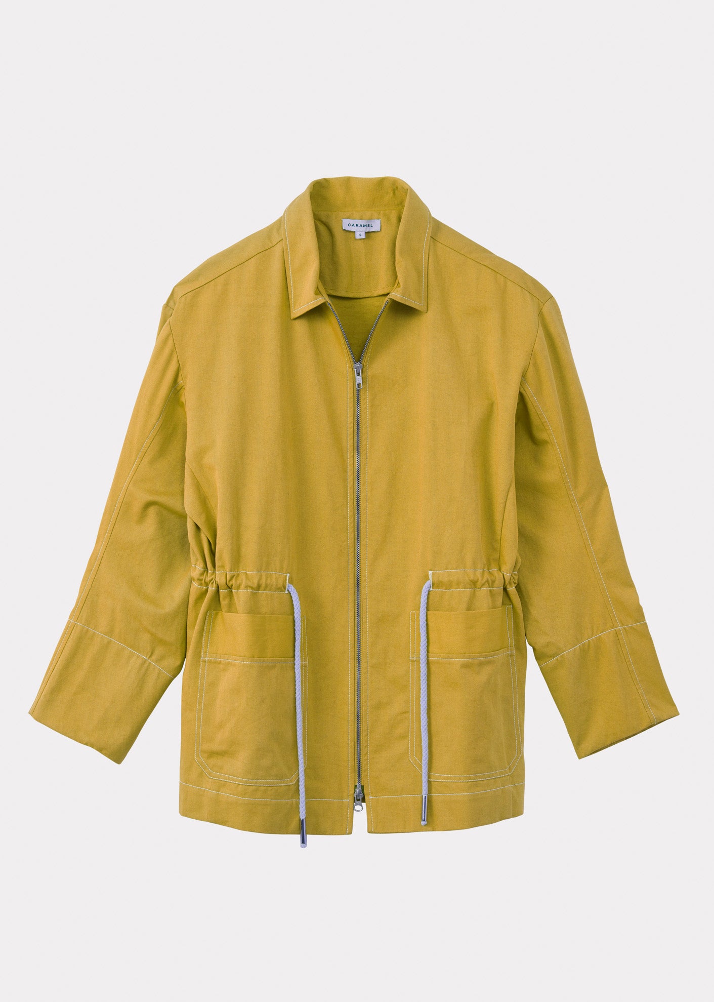 WOMAN UTILITY JACKET - YELLOW TWILL