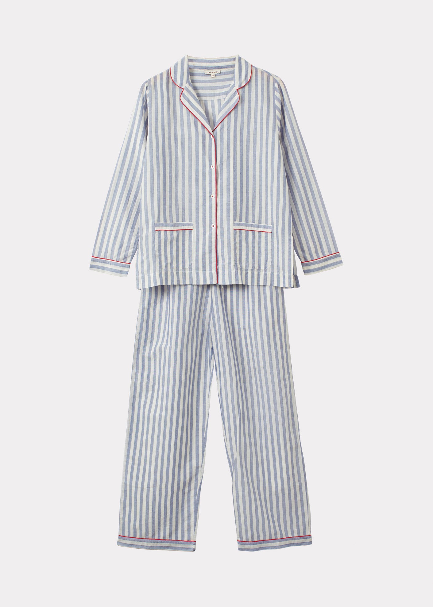 WOMANS PYJAMA INDIGO STRIPE 