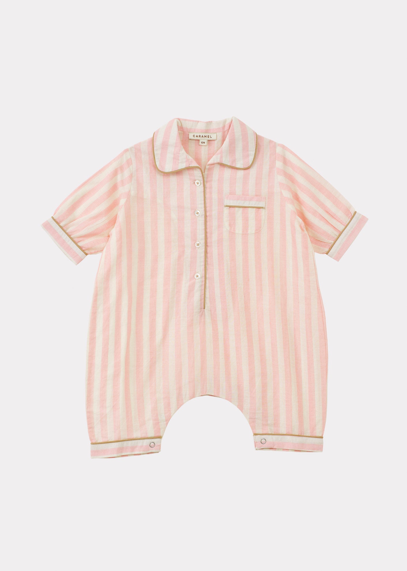 BABY PYJAMA CANDY PINK STRIPE 