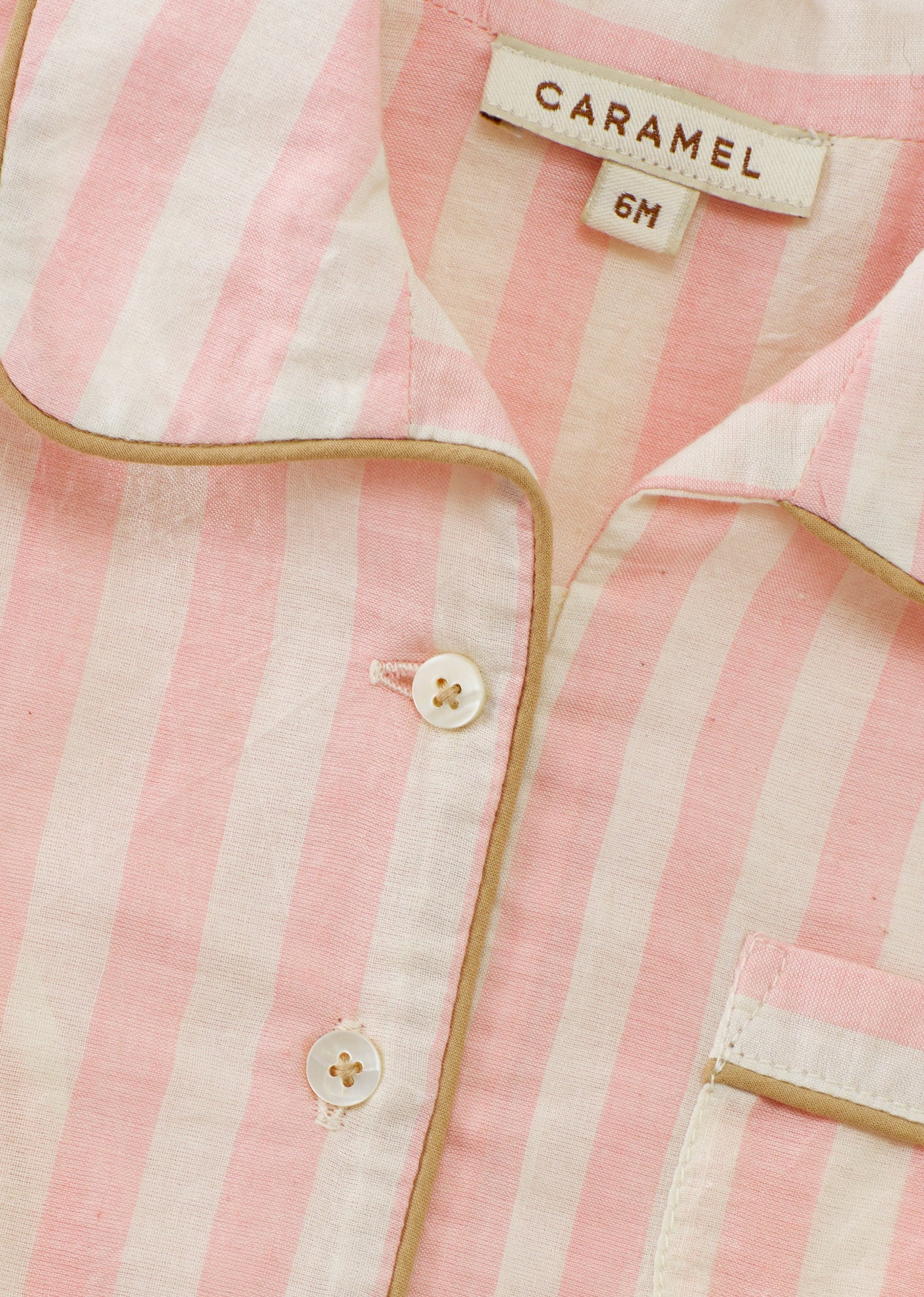 BABY PYJAMA CANDY PINK STRIPE 