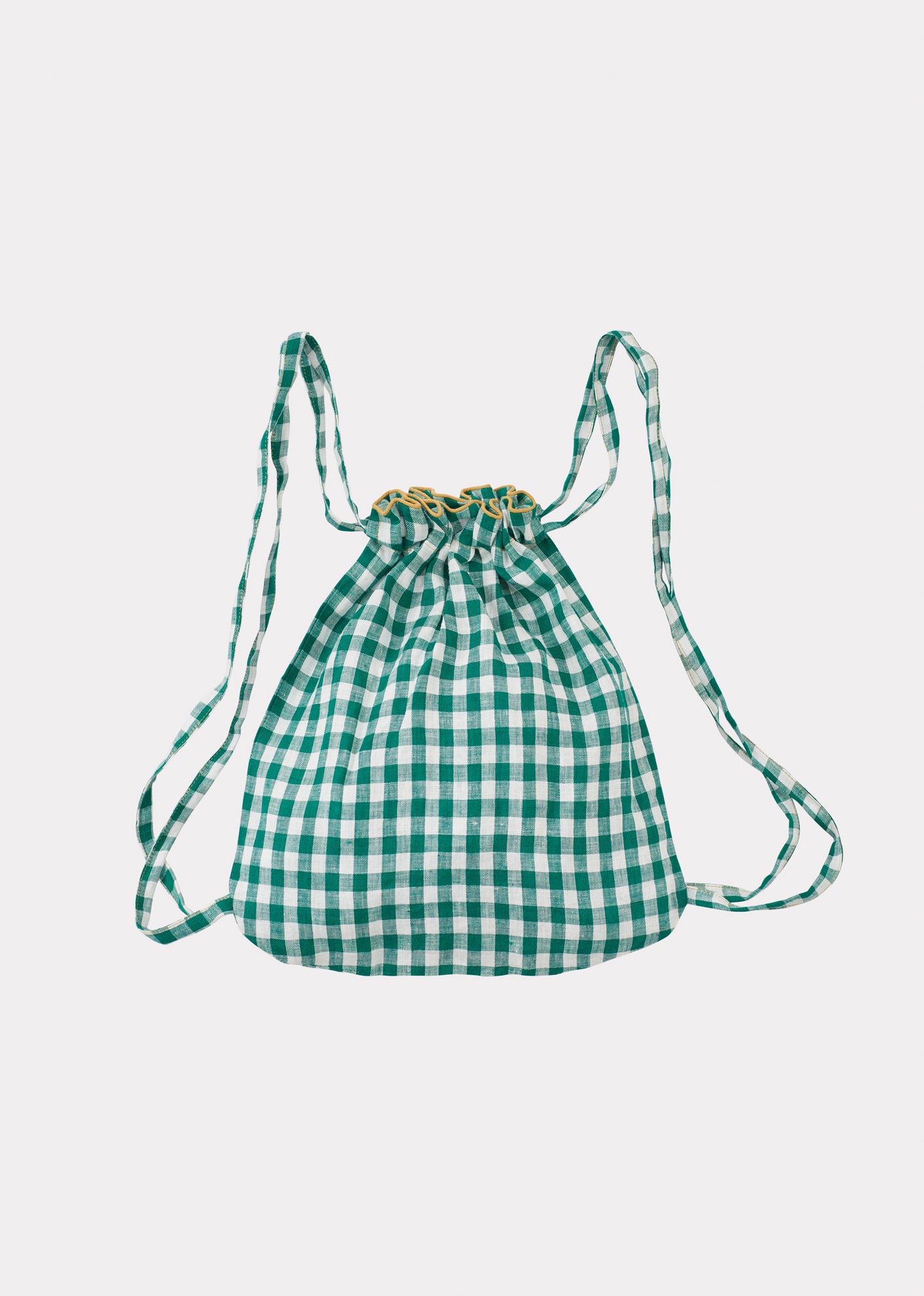 TOTE BACKPACK GREEN CHECK