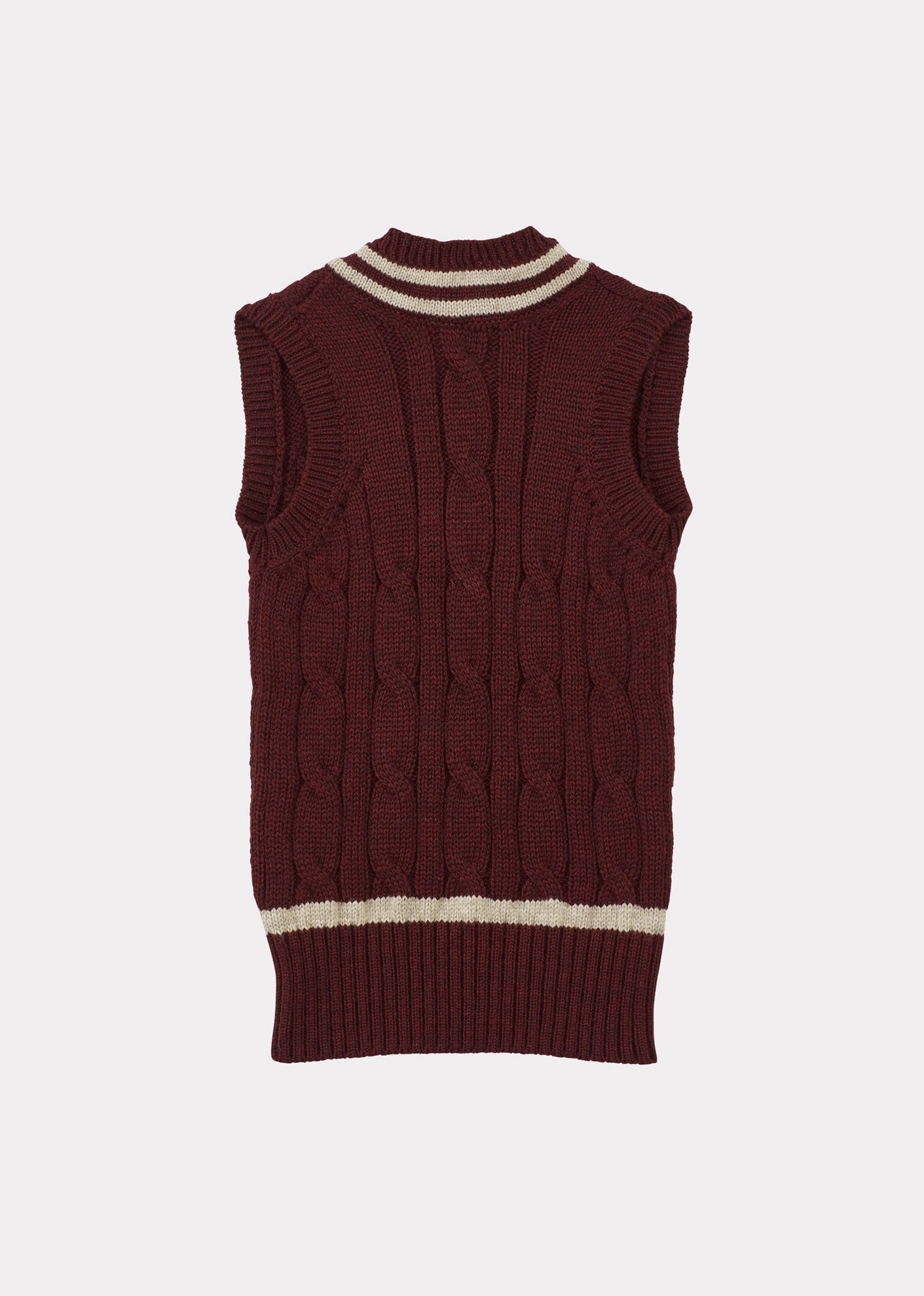 CARDIFF KNIT VEST WOMAN - BROWN 2
