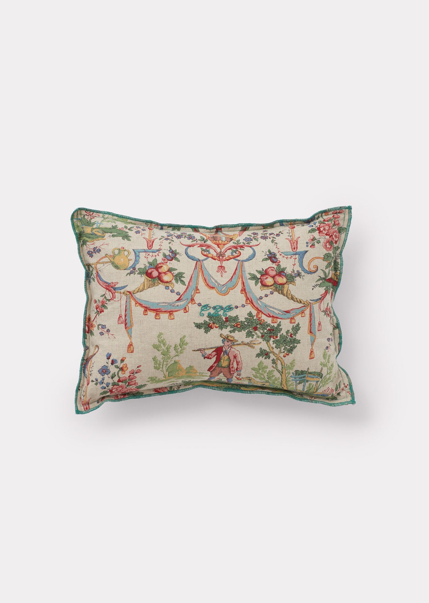 SMALL SQUARE CUSHION VERSAILLES SKY