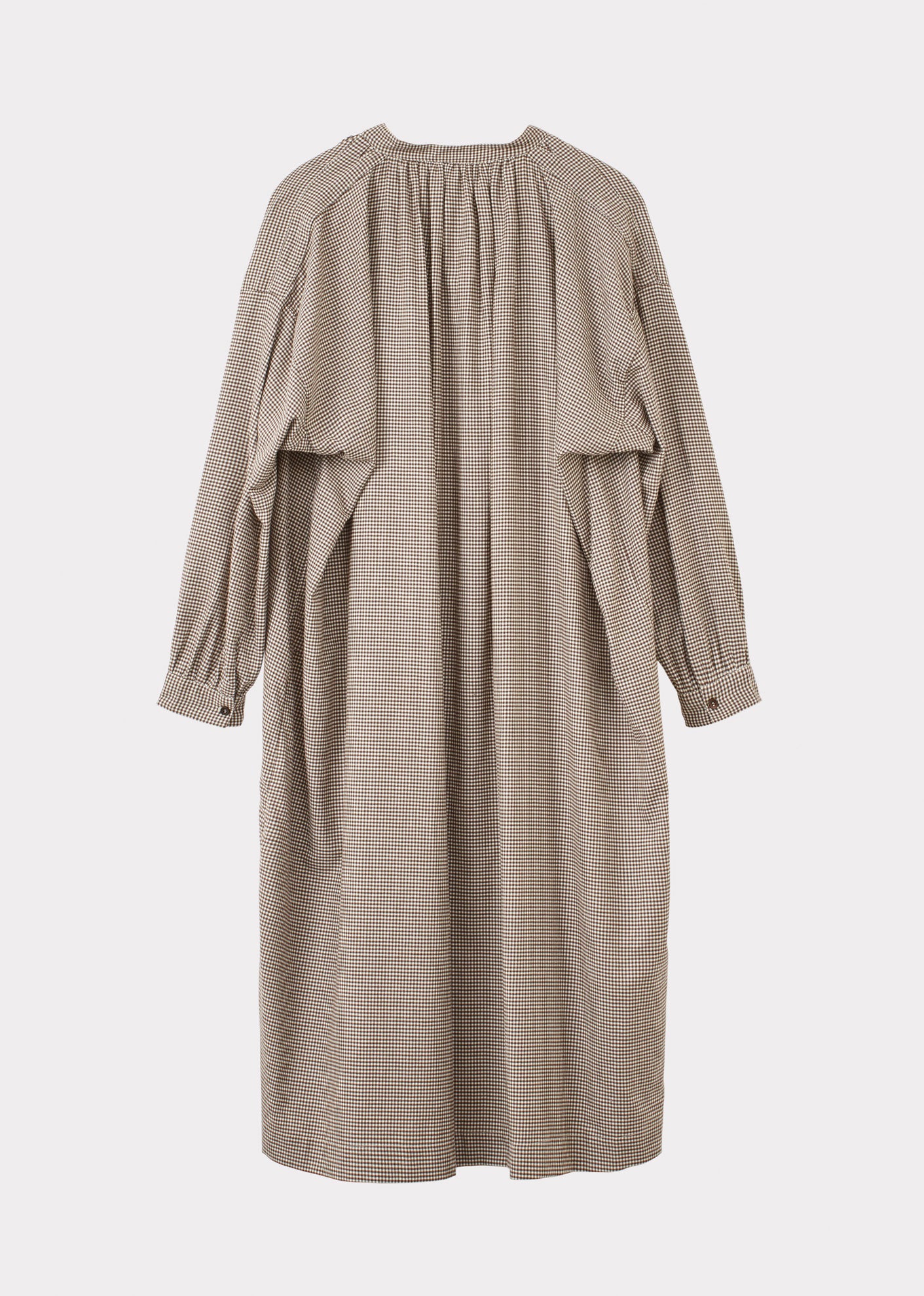 YEW DRESS - BROWN CHECK
