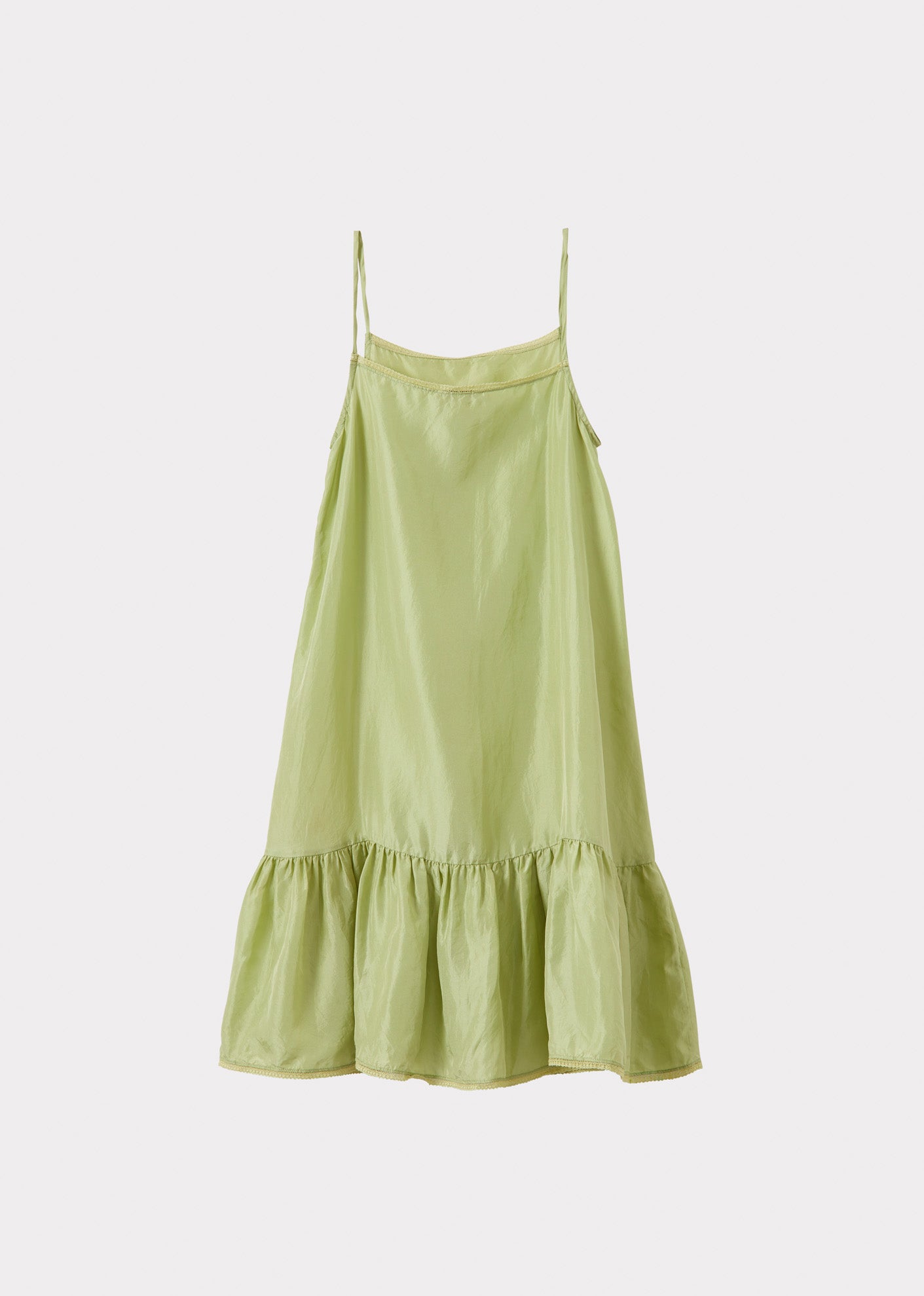 GRAPE SLIP DRESS - ALMOND