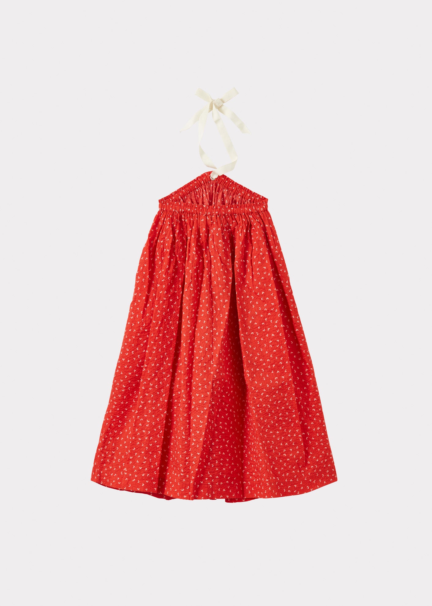 AGAVE GIRL'S MIRACLE WEAVE COTTON DRESS - POPPY RED