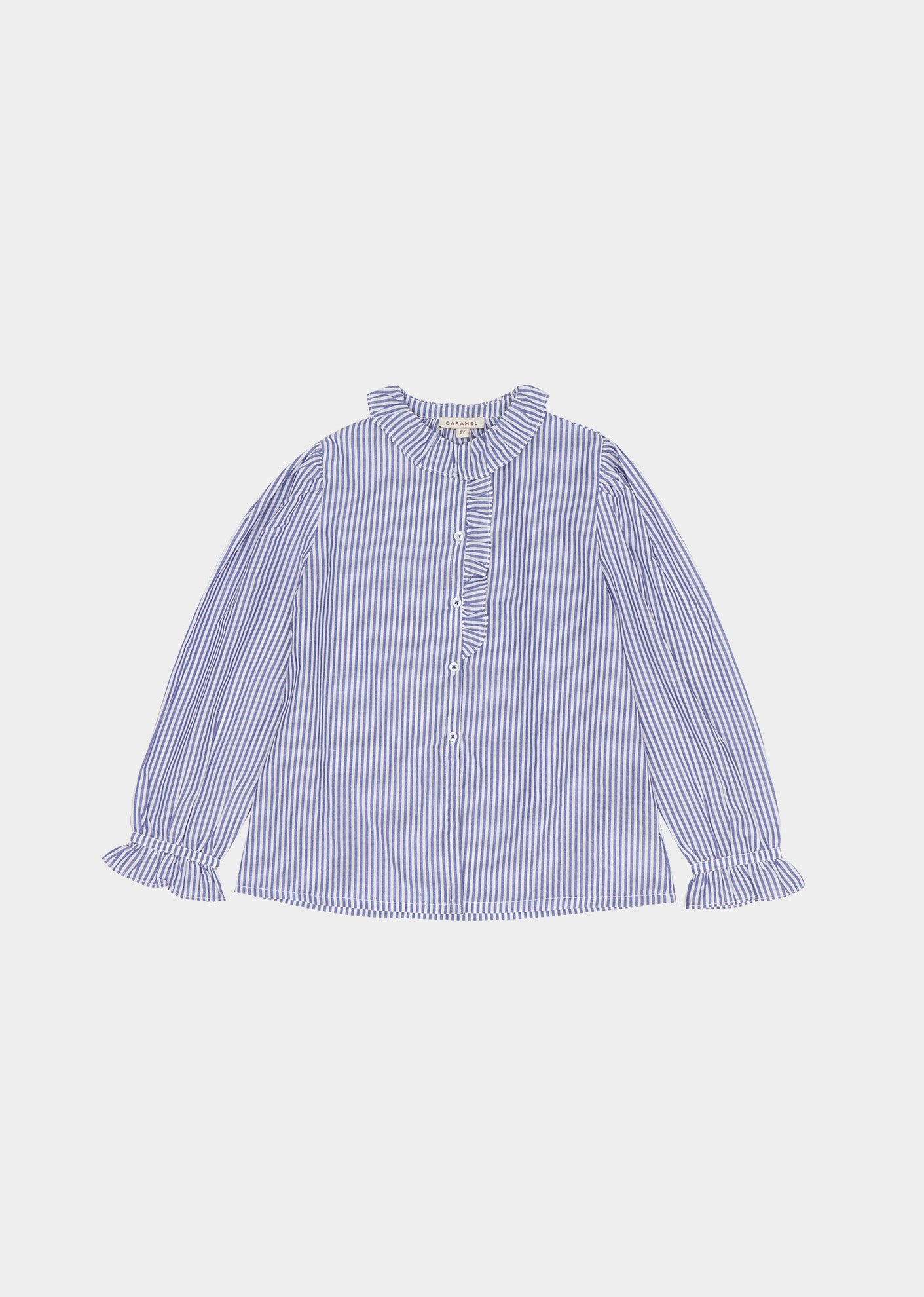 CAULIFLOWER BLOUSE - BLUE STRIPE