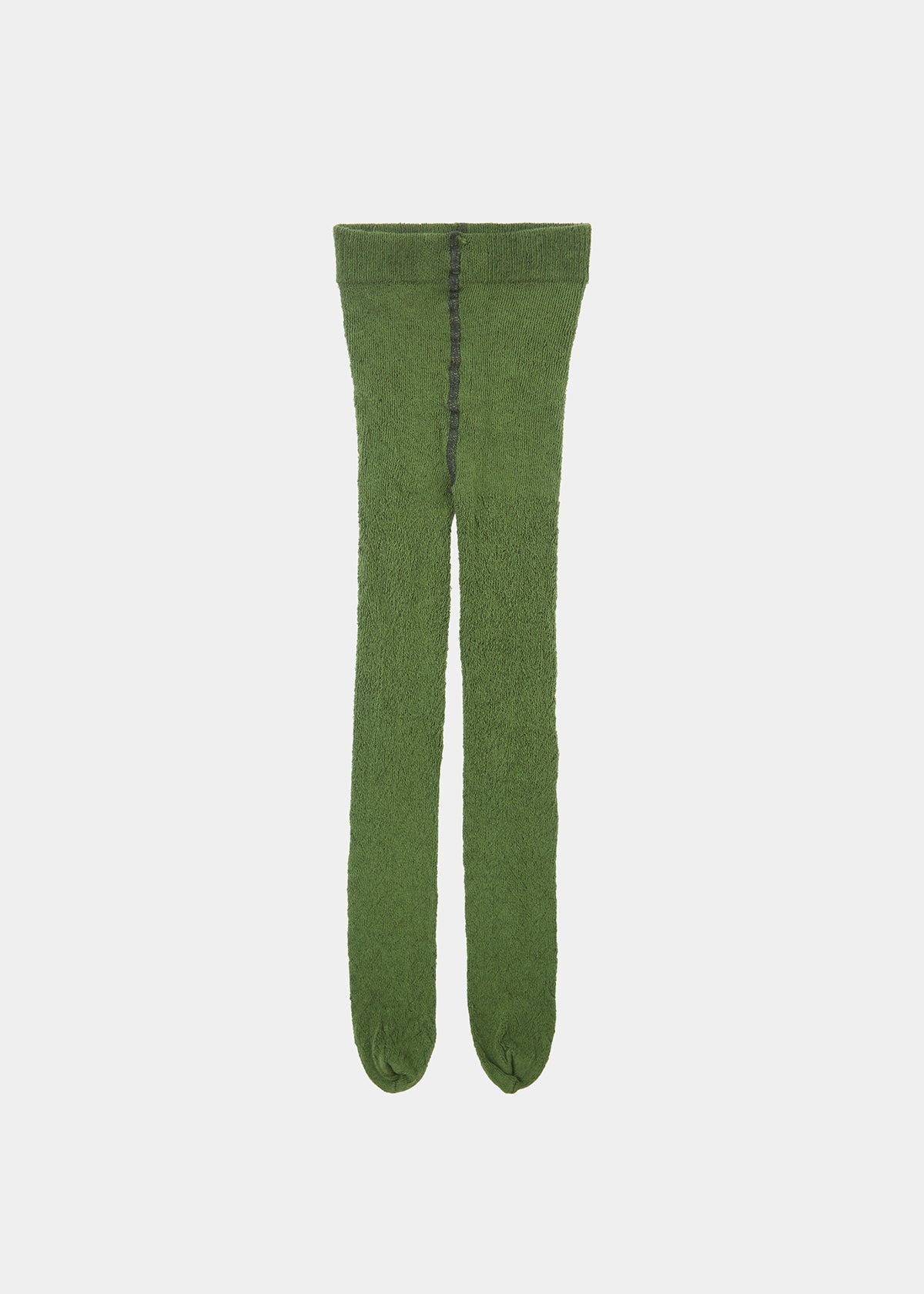 BABY POINTELLE TIGHTS - FOREST GREEN (FRONT)