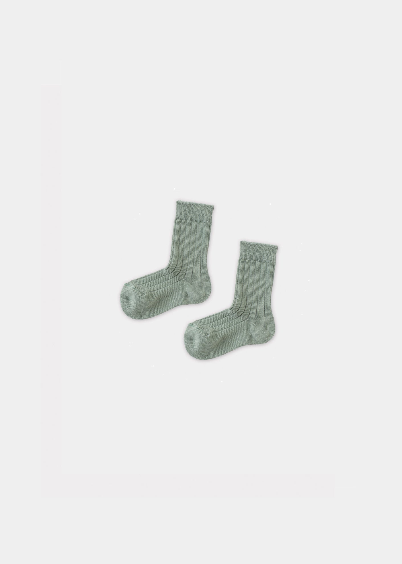 BABY RIB ANKLE SOCKS - SEA GREEN