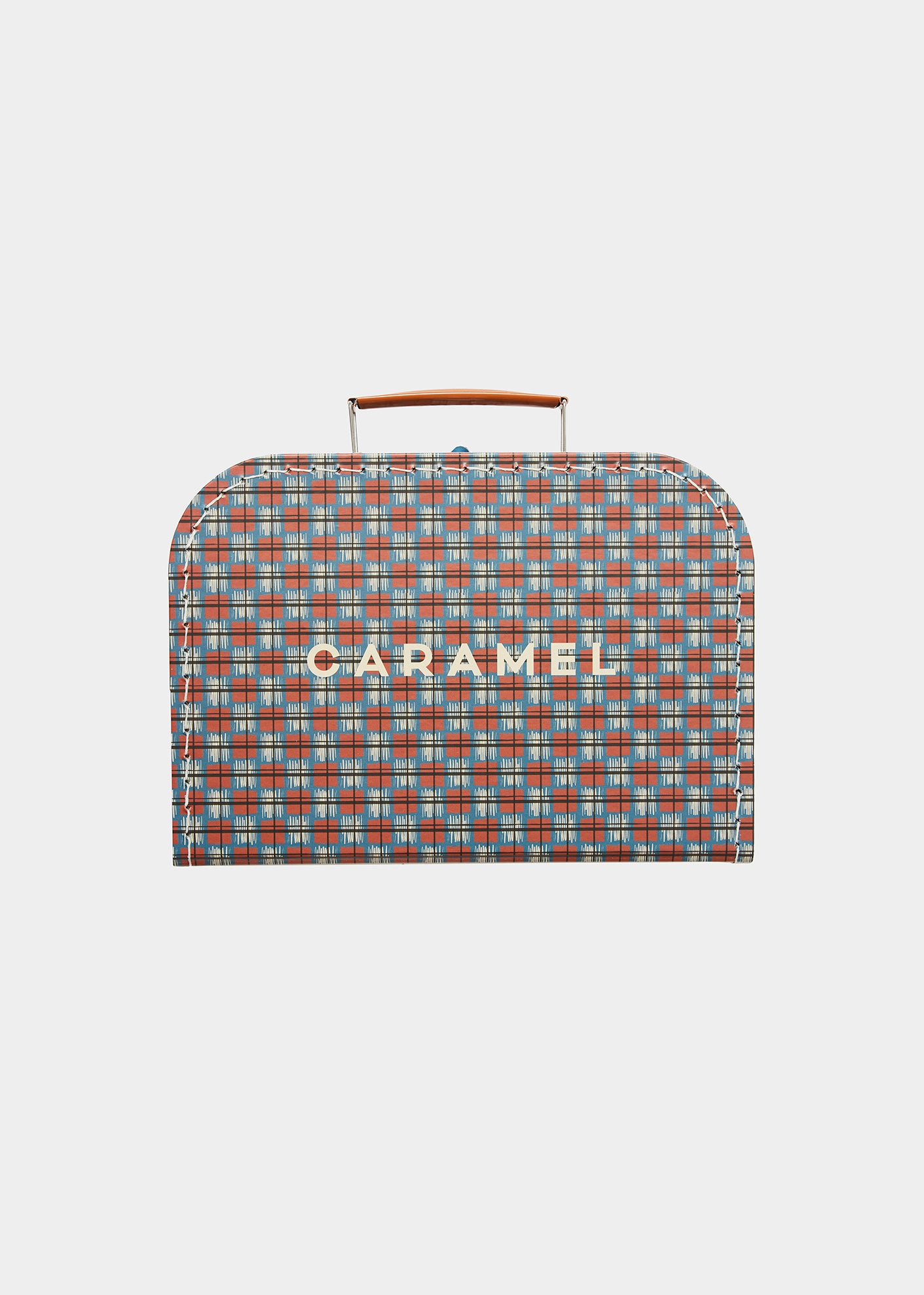 Caramel Branded Small Suitcase - Geo Print
