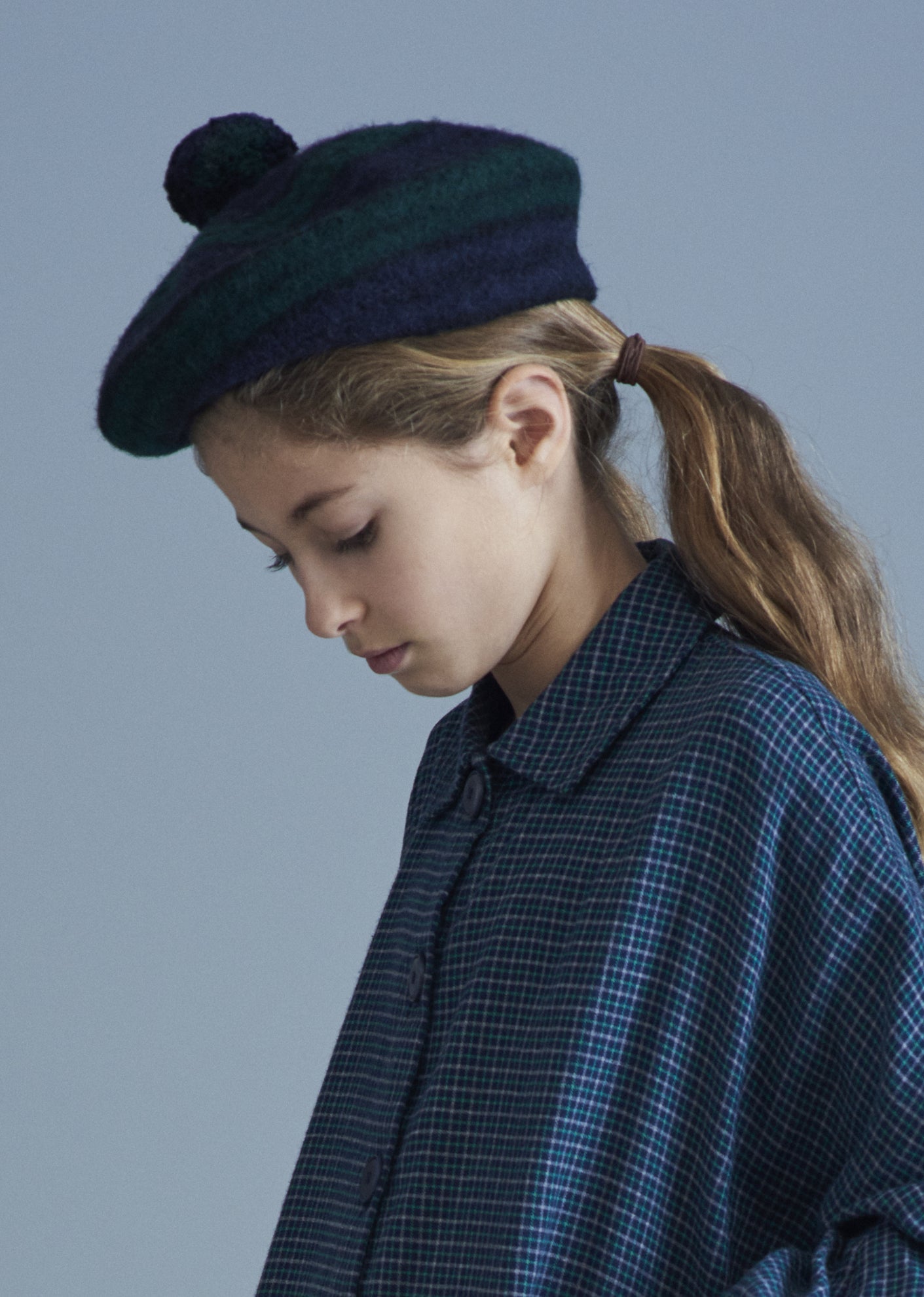 CARAMEL BERET - NAVY