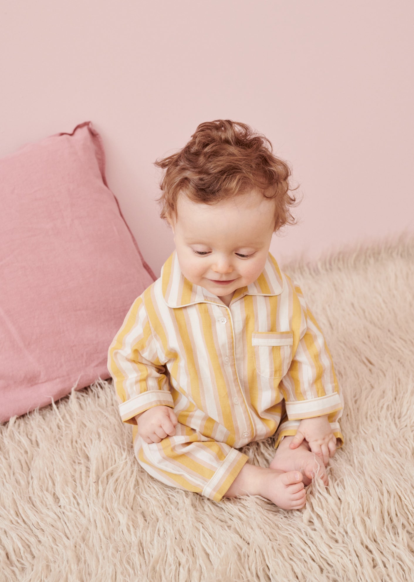 BABY PYJAMA - YELLOW STRIPE 5