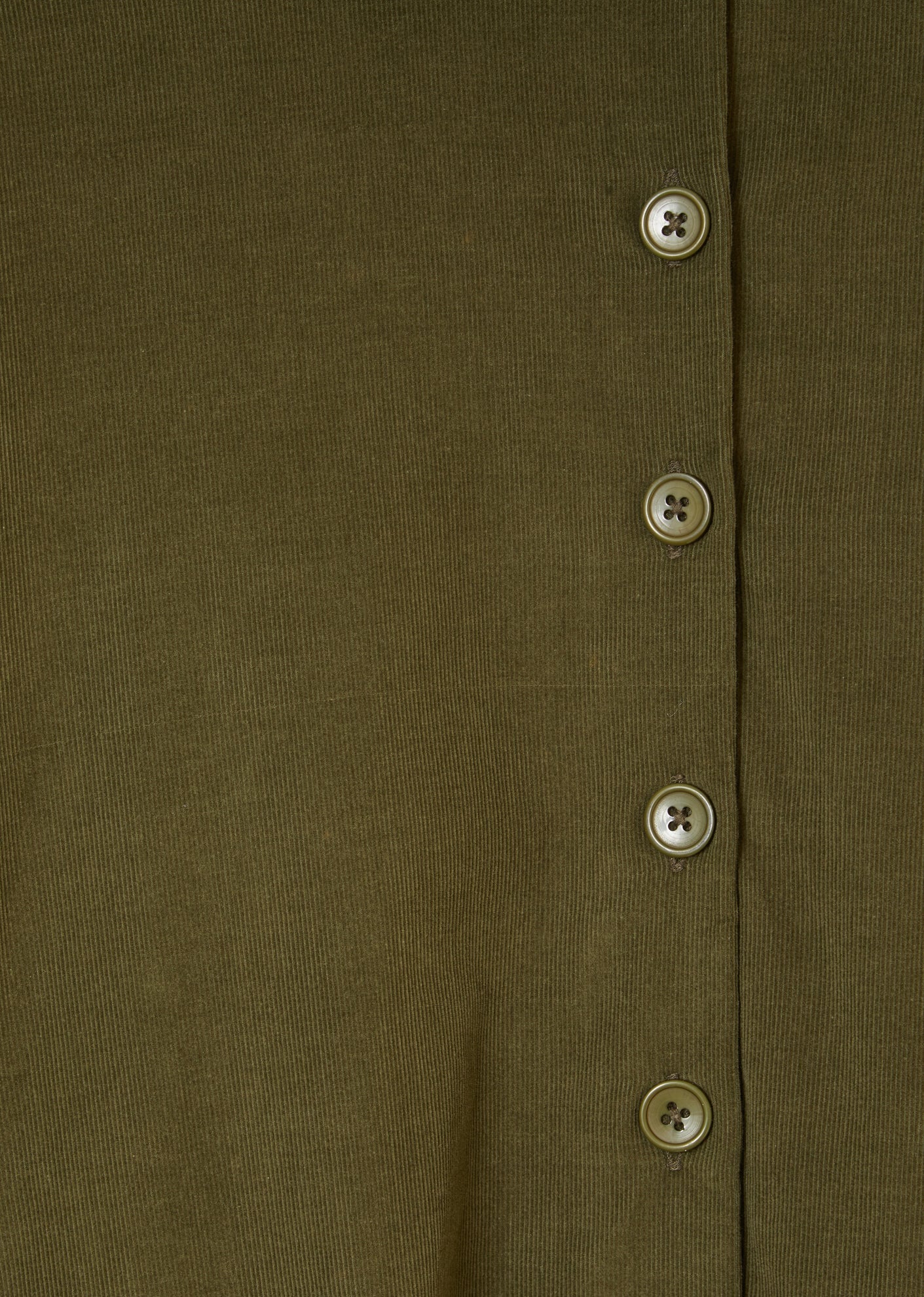 CARAMEL | FLARED SHIRT DRESS - OLIVE