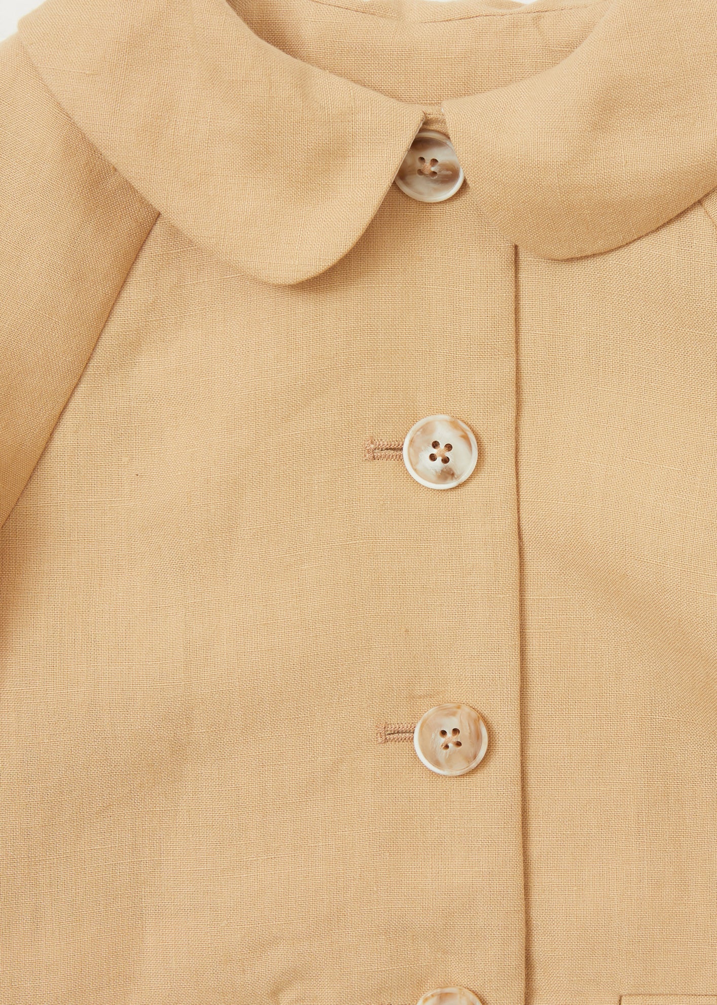 DELPHINIUM COAT - BEIGE LINEN