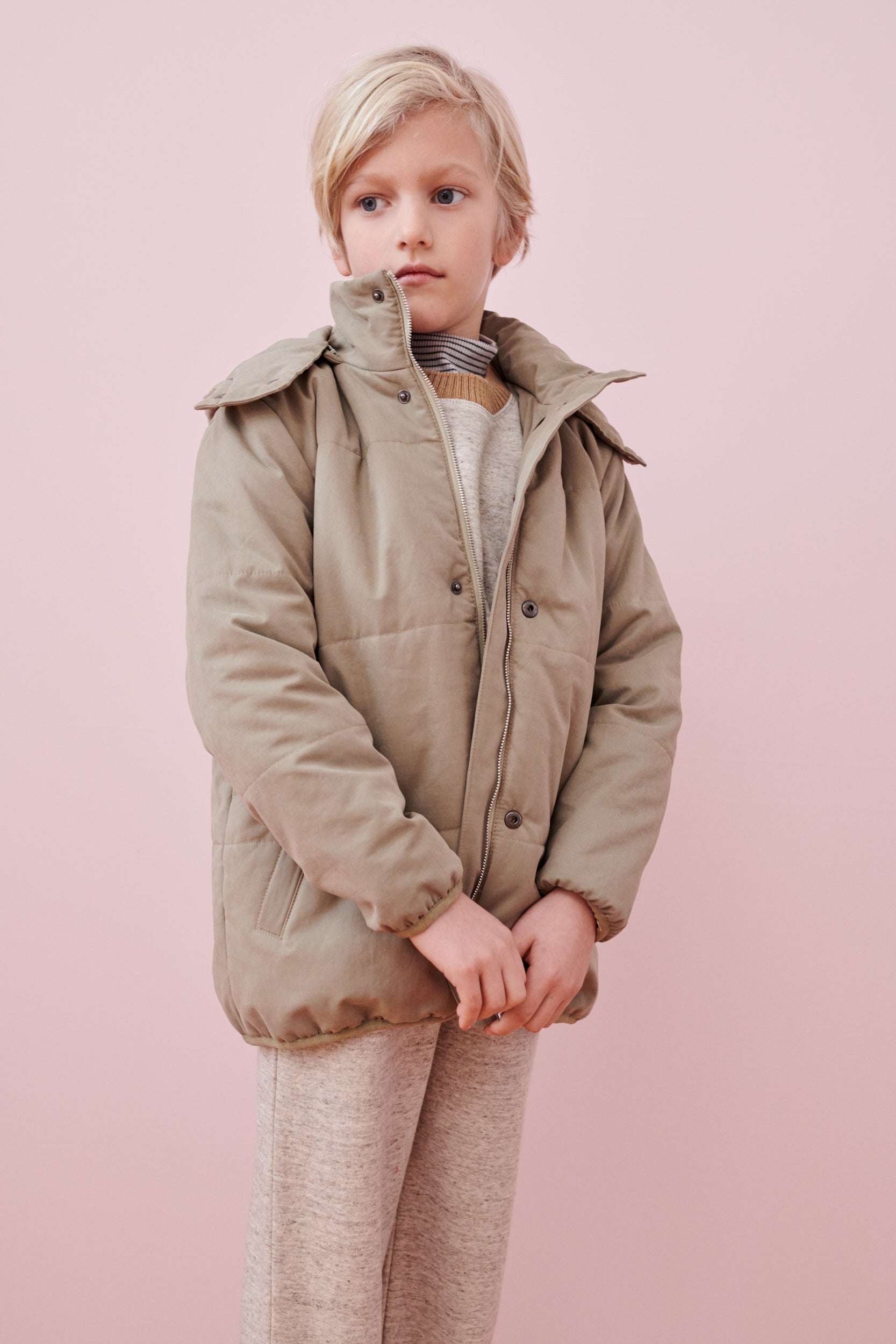 PEAR PUFFER JACKET - STONE