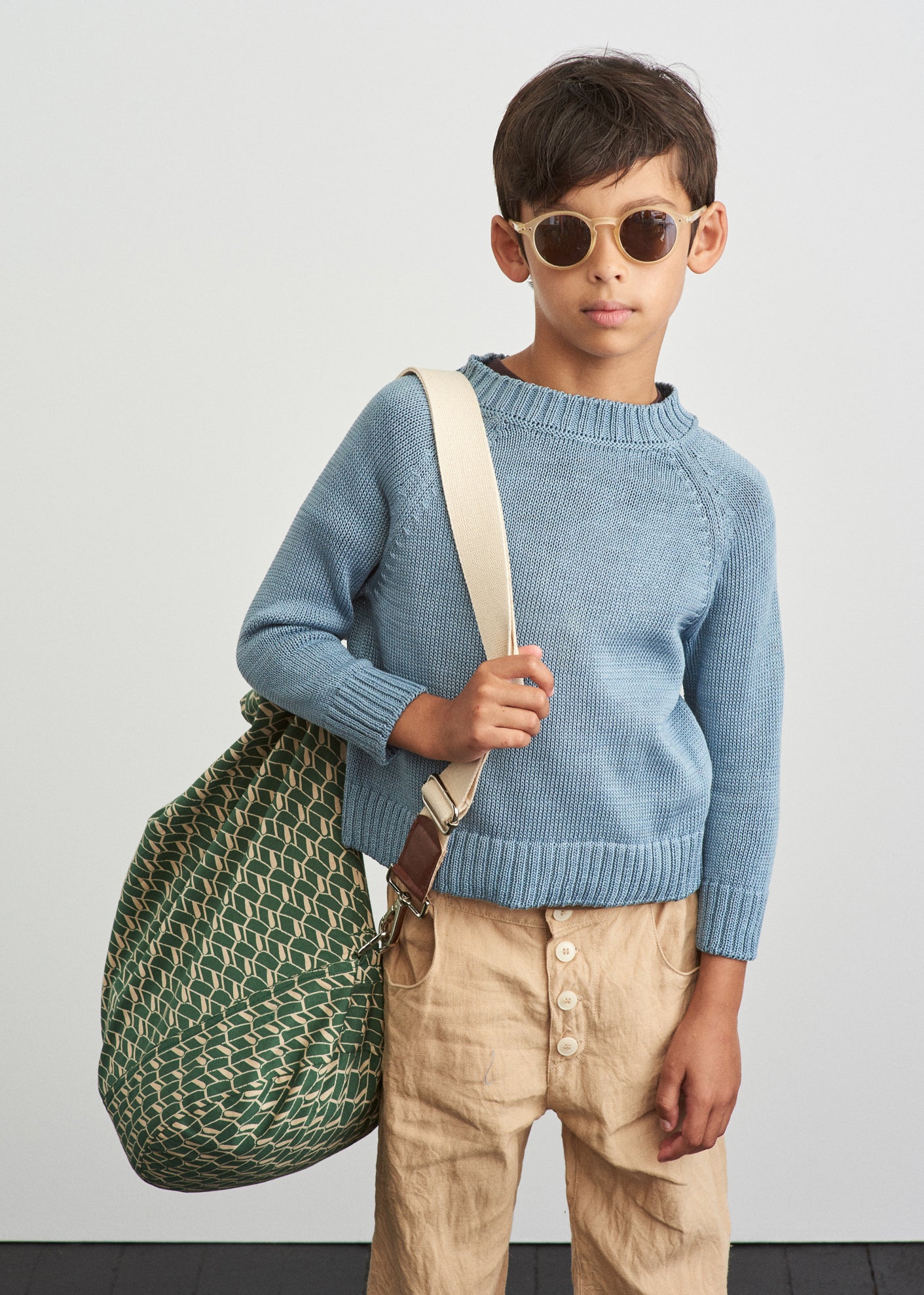 KALIMERI DUFFLE BAG - EMERALD GEO PRINT