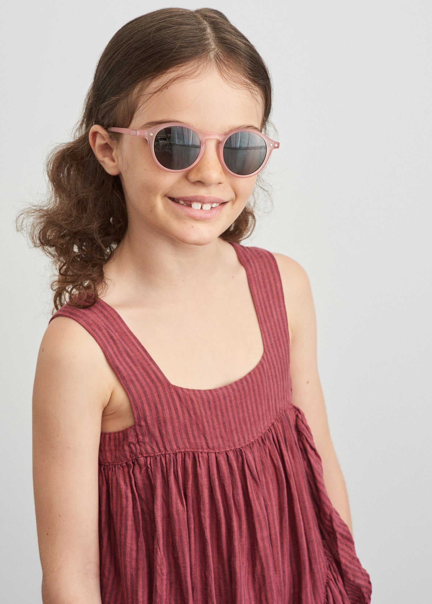 ANEMONE DRESS - RASPBERRY STRIPE