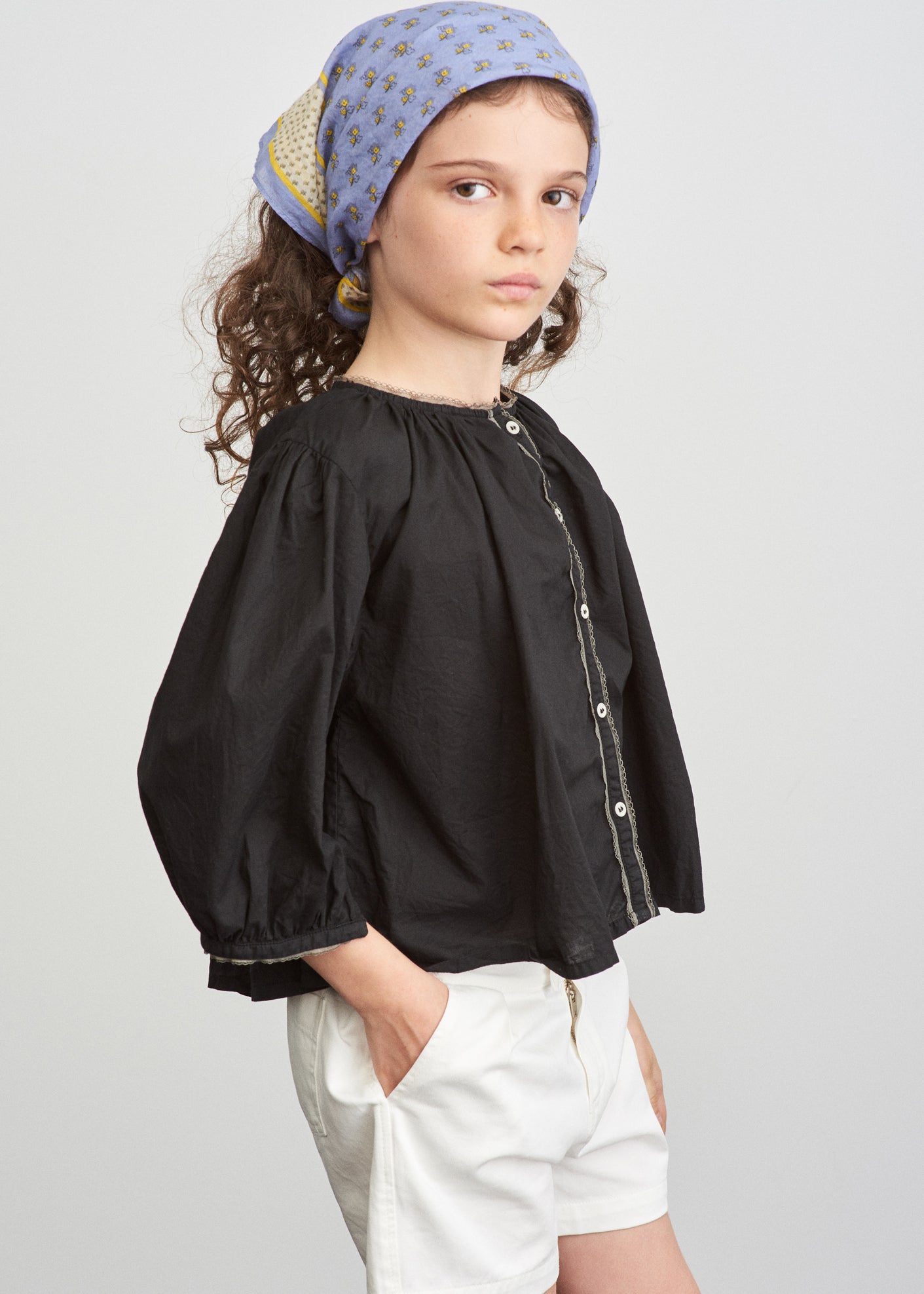 BRUNIA BLOUSE - BLACK