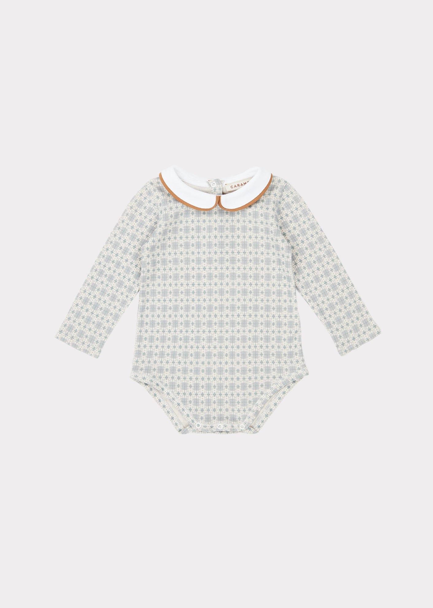 QUILFISH GIFTING ROMPER - MICRO GEO PRINT