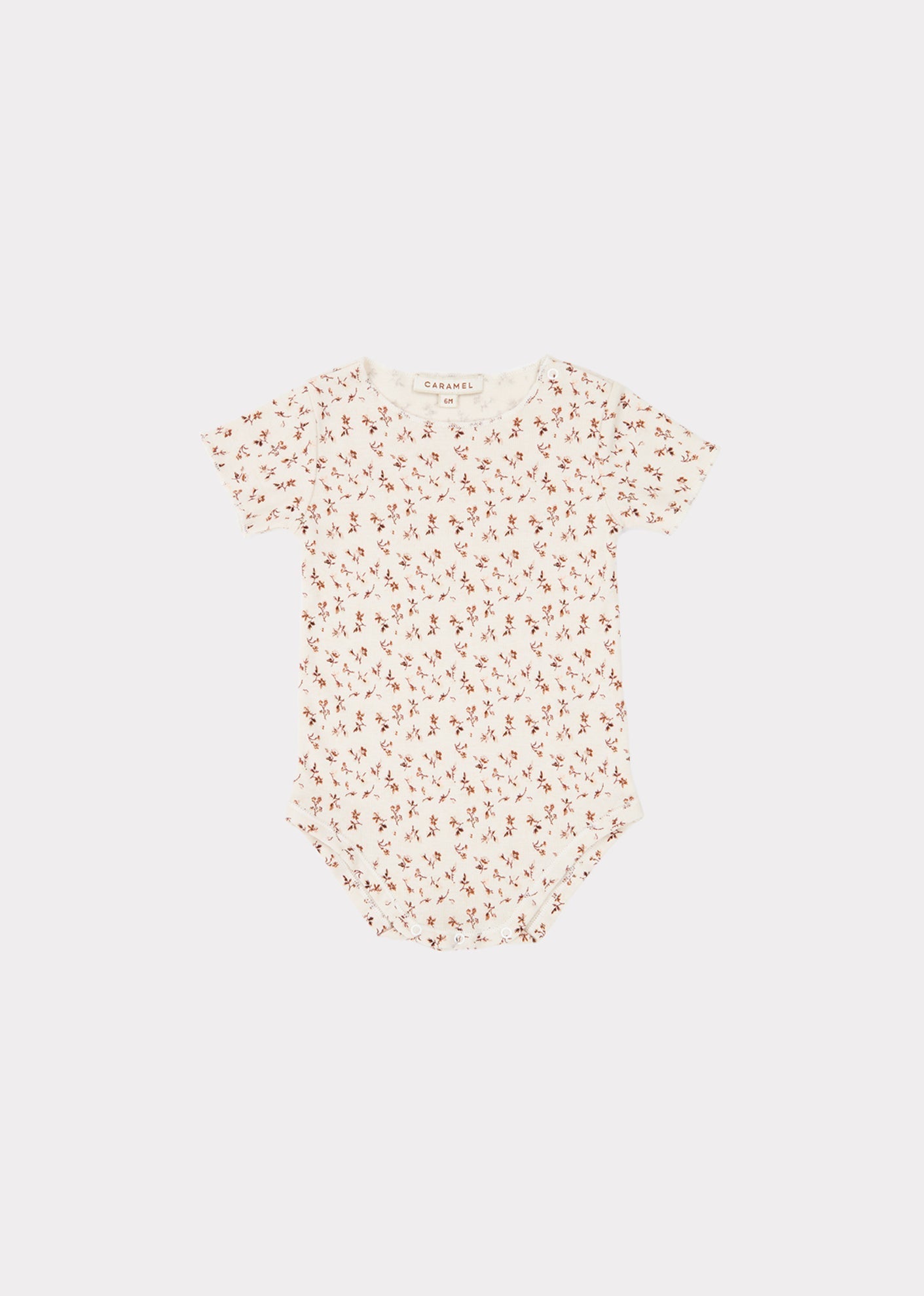 VIPERFISH GIFTING ROMPER - BROWN DITSY FLORAL