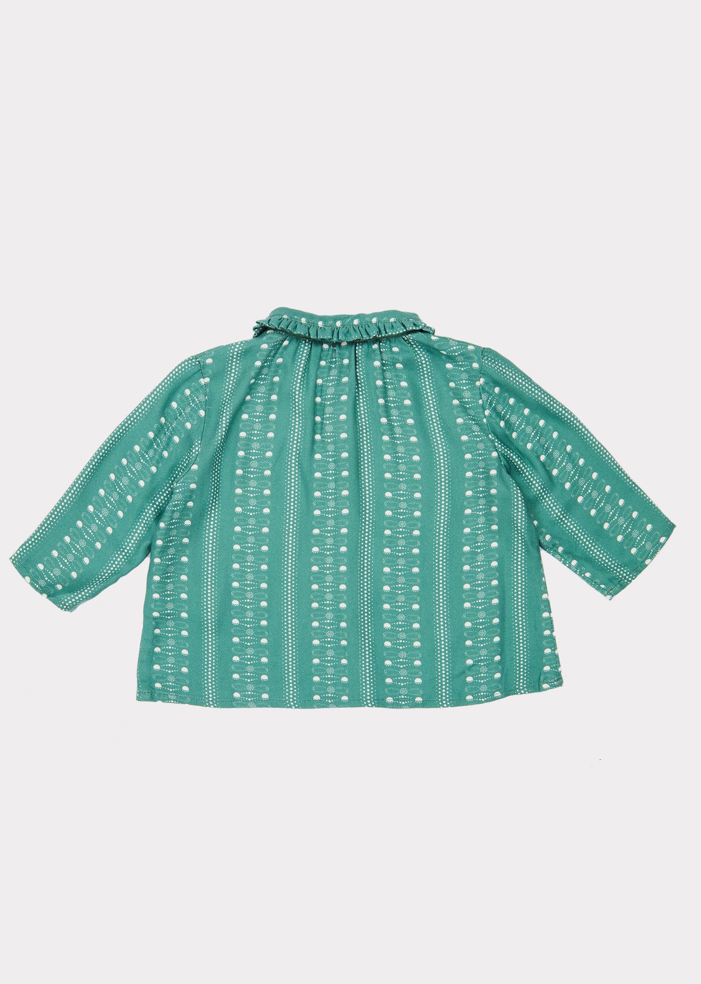 TERN BABY SHIRT - TEAL DOTTY PRINT