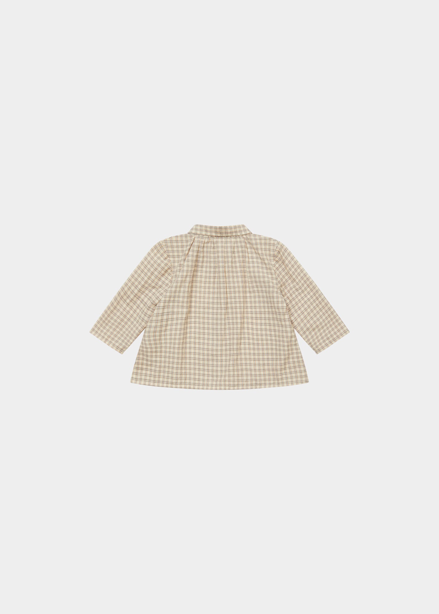 Baby Designer Tops - Aloe Baby Shirt - Brown Check