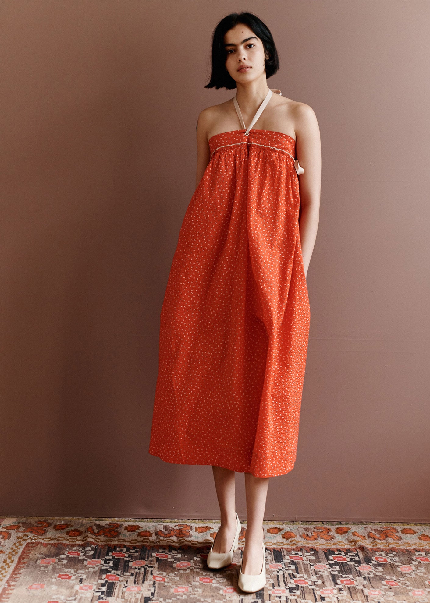 SS23--AGAVE-DRESS-WOMAN-POPPY-RED