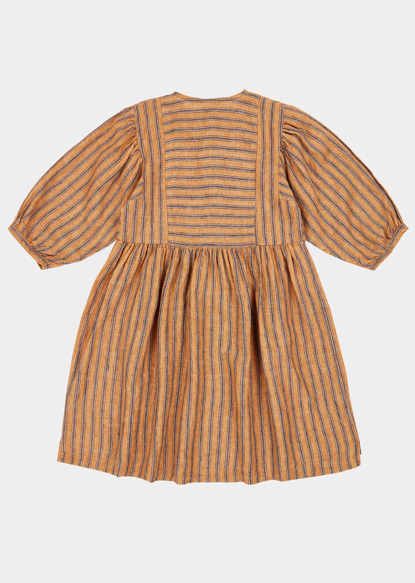 YARROW DRESS TEEN - MUSTARD STRIPE