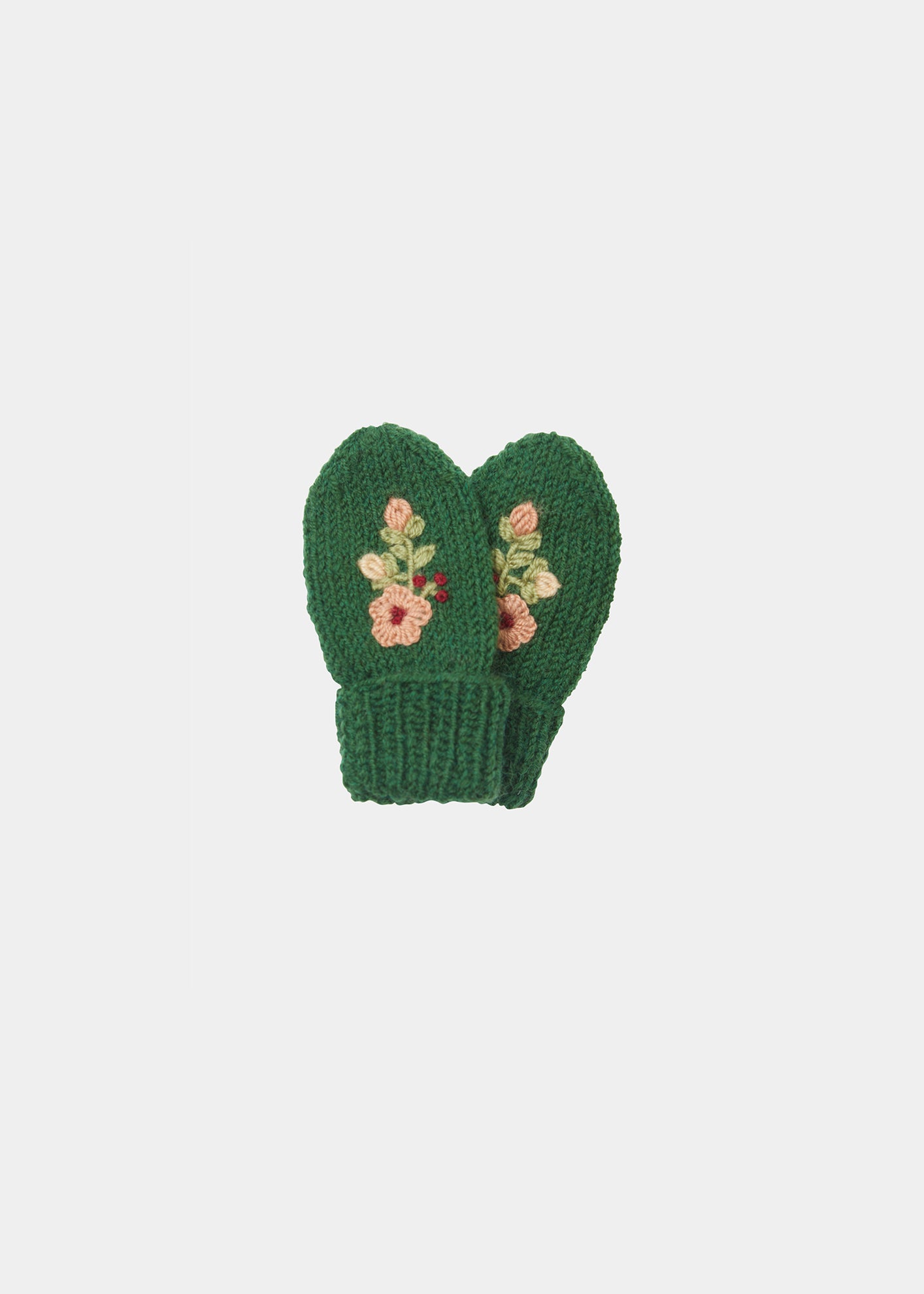 PETREL BABY MITTENS - OLIVE GREEN