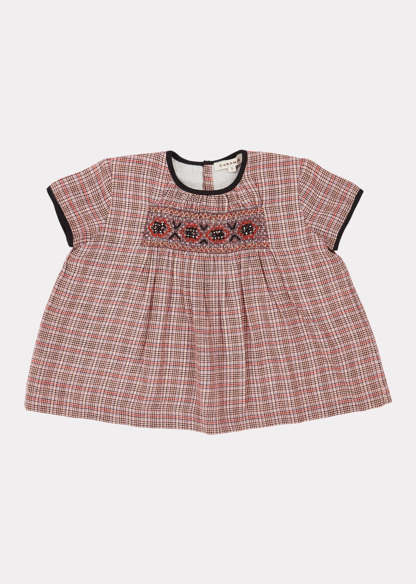 DOVE BABY TUNIC SET - PINK CHECK