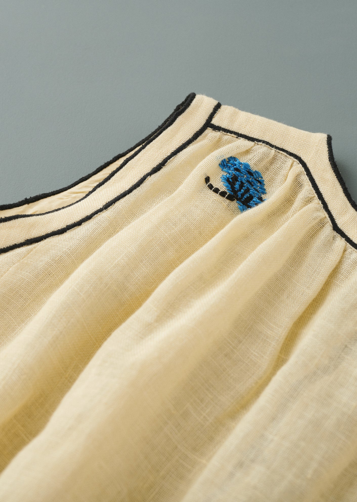 GINGER GIRL'S LINEN DRESS - BEIGE