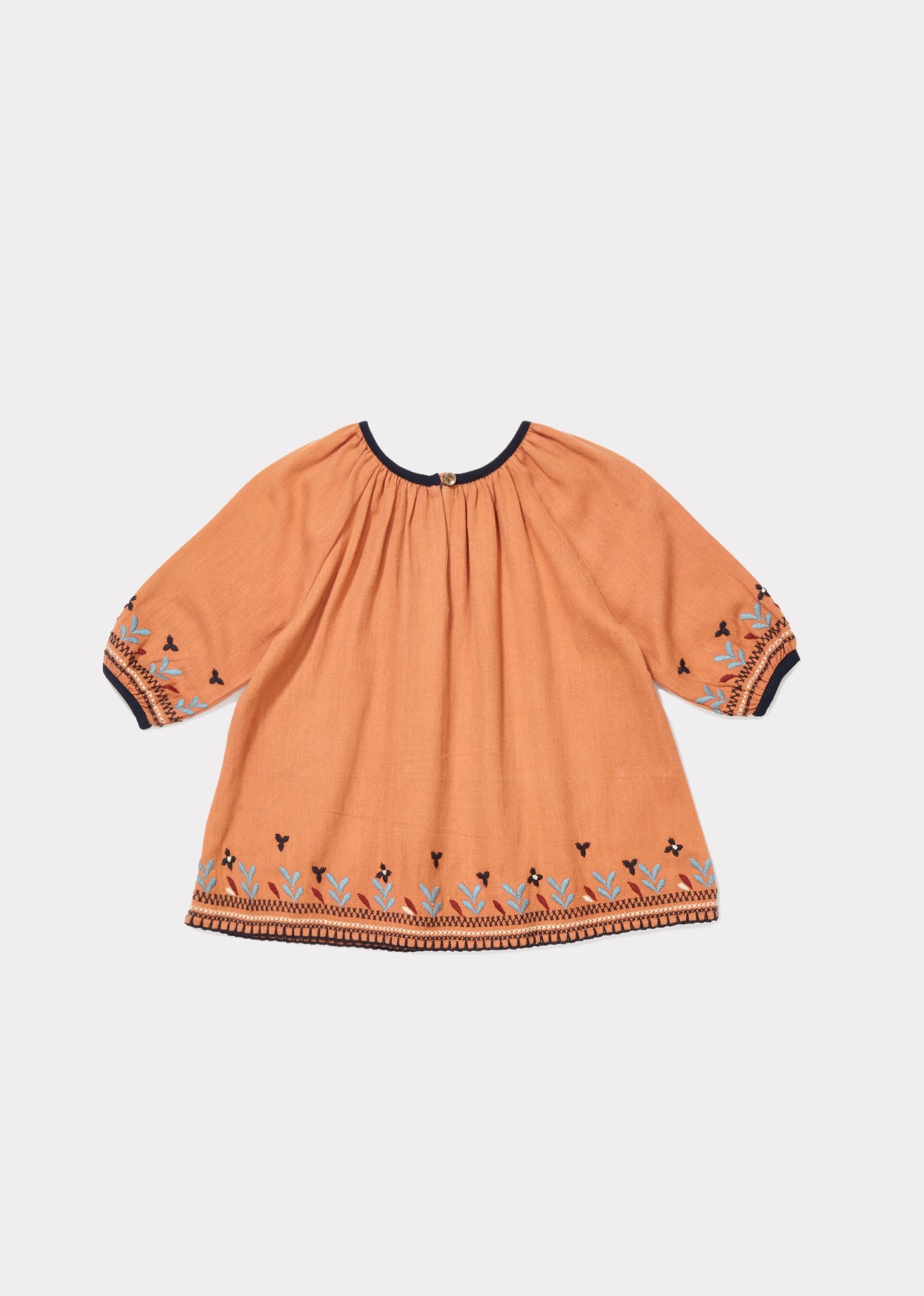 LYDFORD EMBROIDERY BABY DRESS - PERSIMMON