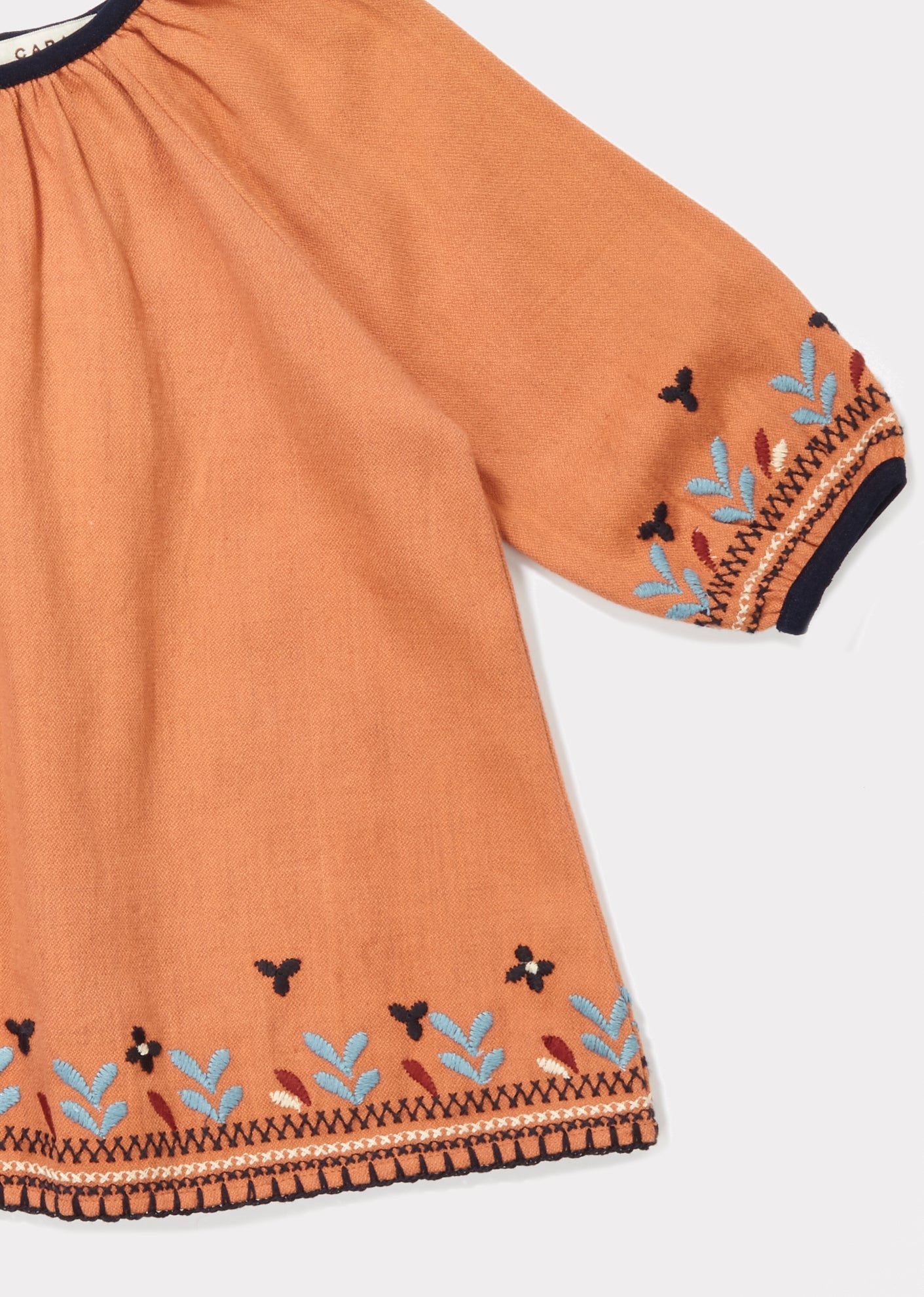 LYDFORD EMBROIDERY BABY DRESS - PERSIMMON
