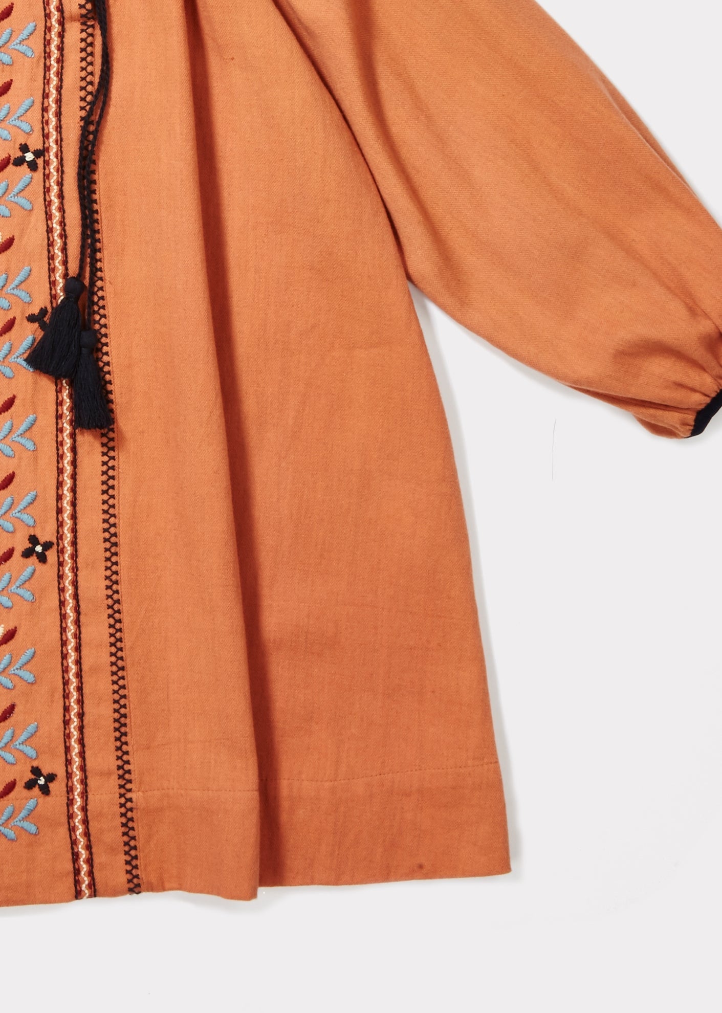 LYDFORD EMBROIDERY DRESS - PERSIMMON