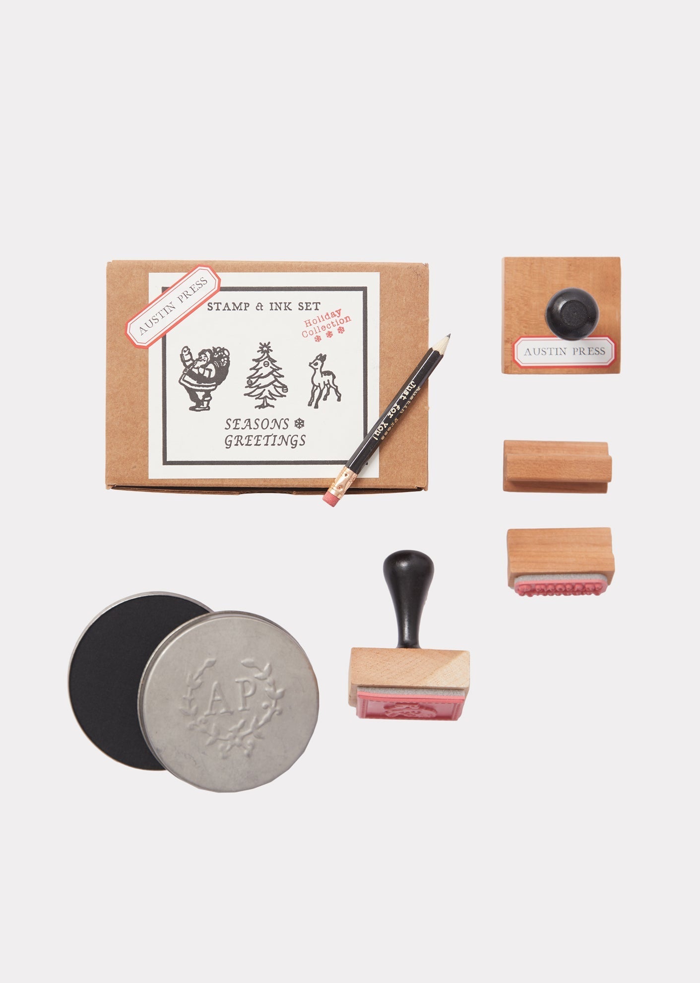 AUSTIN PRESS STAMP SET - HOLIDAY STAMP